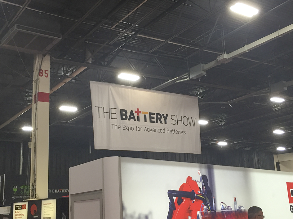 Battery Show 2016 に出展しました！